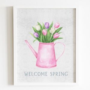 Spring Tulips Welcome Spring Print